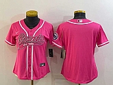 Women's New York Giants Blank Pink With Patch Cool Base Stitched Baseball Jersey,baseball caps,new era cap wholesale,wholesale hats